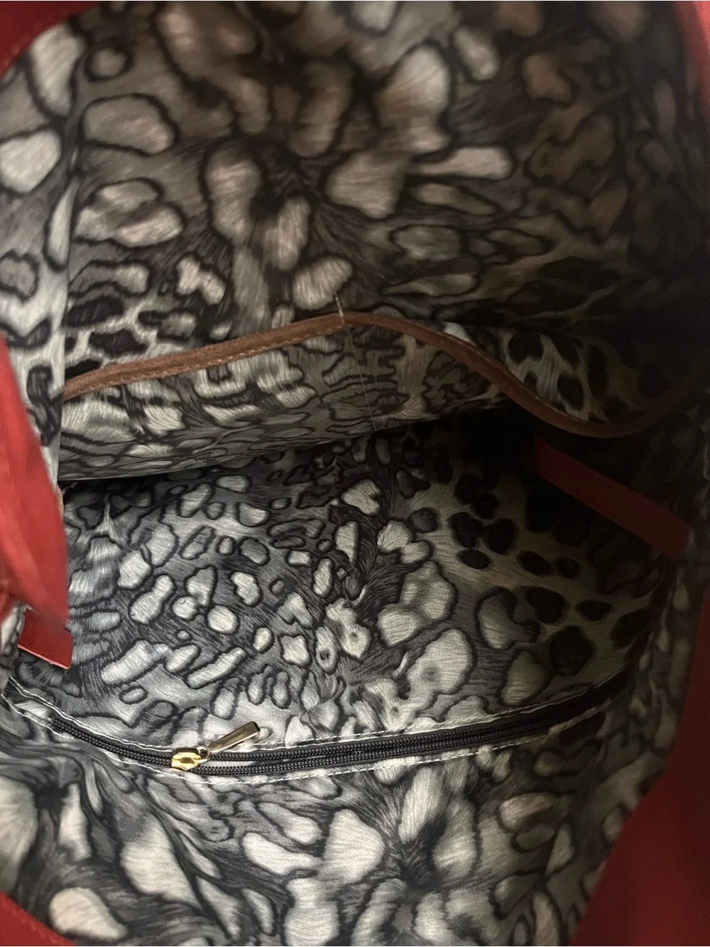 Longchamp Gatsby Coral Red Leather Shoulder Bag with Gold Hardware